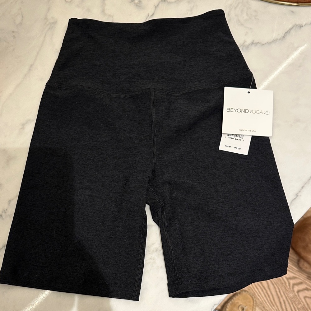 Beyond Yoga Women's Charcoal Bike Shorts